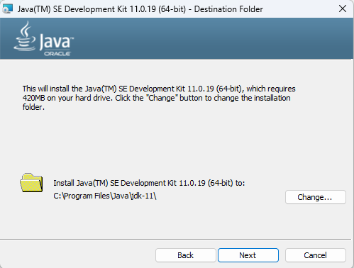 Install elasticsearch dependency JDK version 11