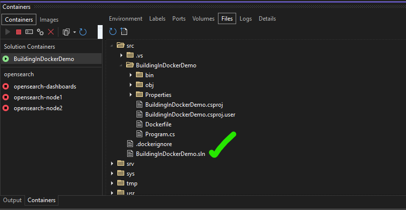 Docker visual studio volumes 7c