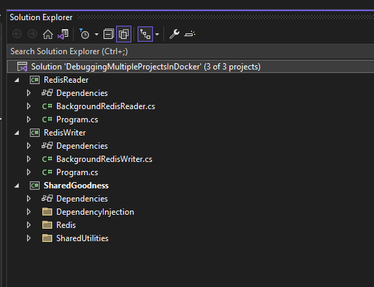 dotnet Docker solution