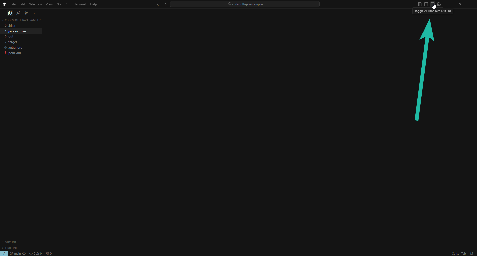 Toggle AI Pane